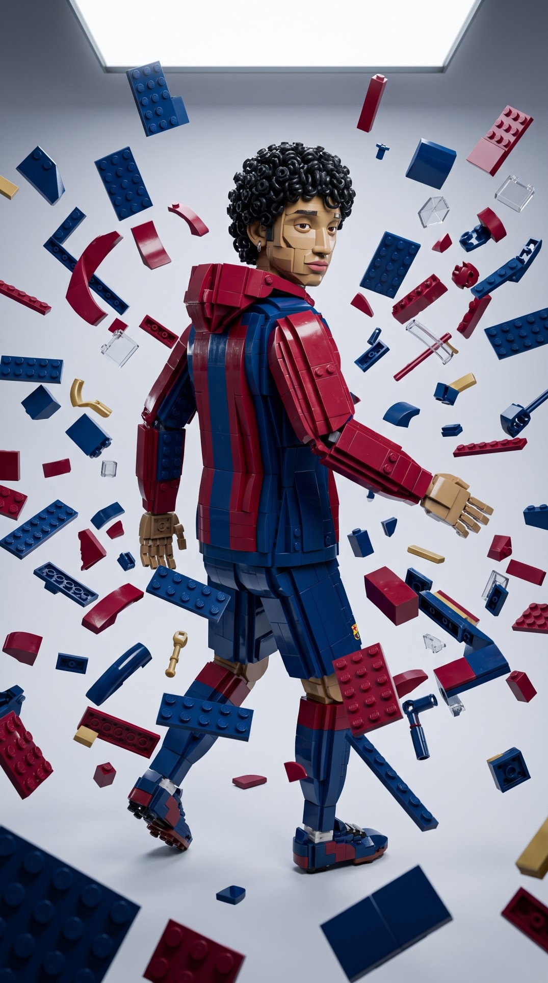FC Barcelona Authentic LEGO AI prompt artwork
