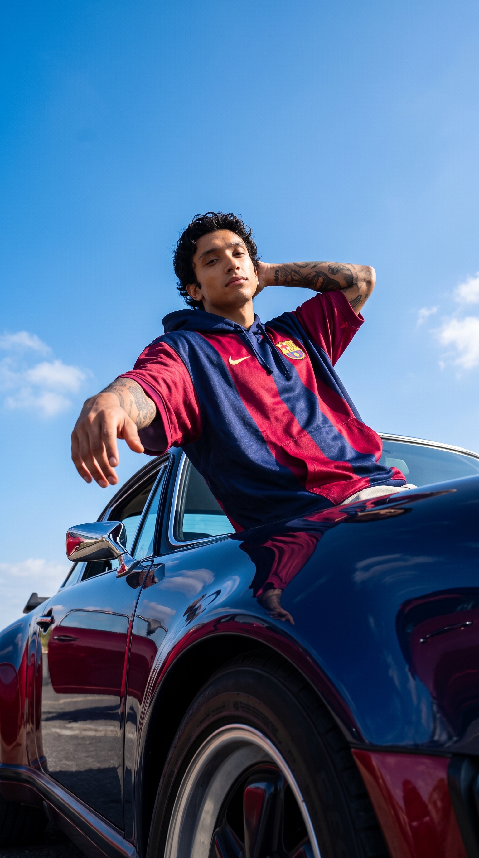 FC Barcelona luxury fashion portrait