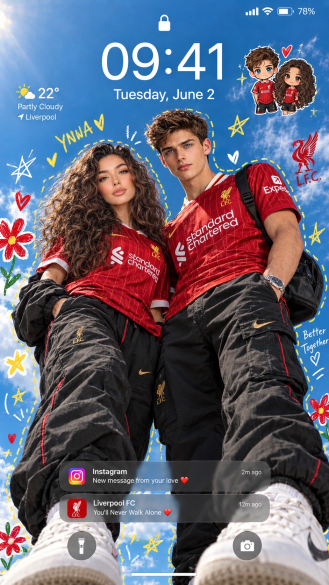 Liverpool Lock Screen Love
