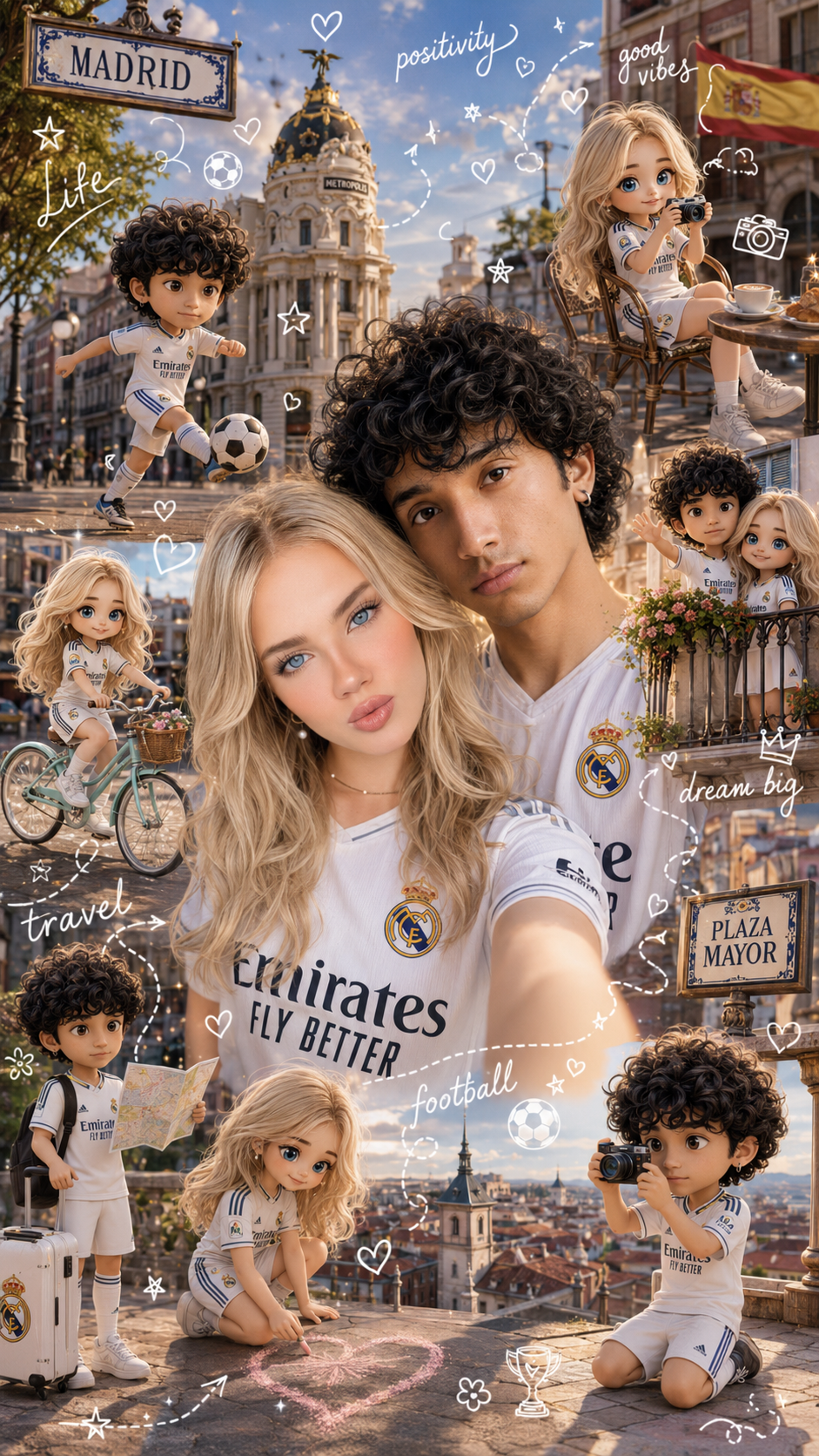 Real Madrid — Madrid City Adventure and Football Collage