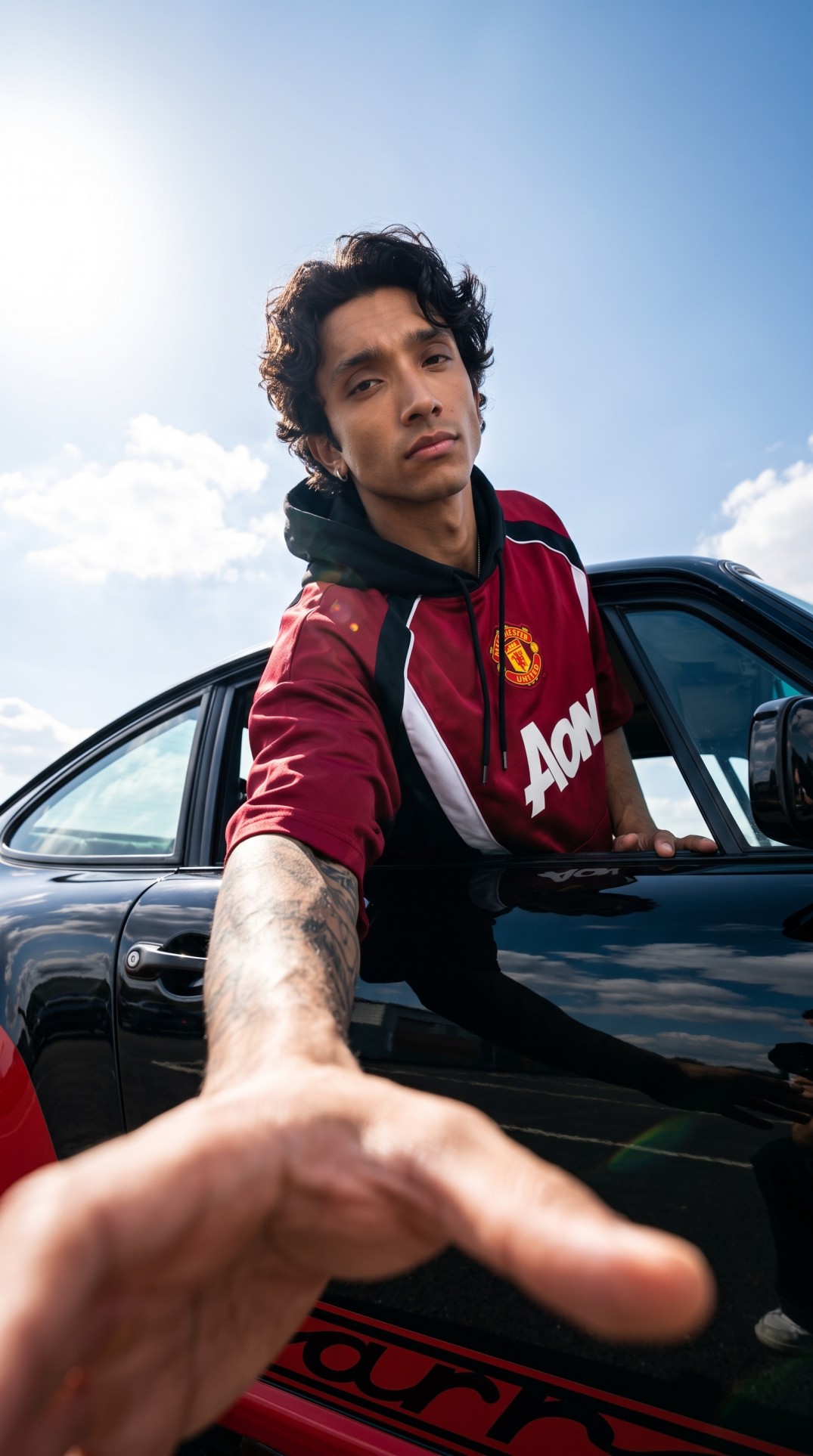 Manchester United luxury fashion portrait