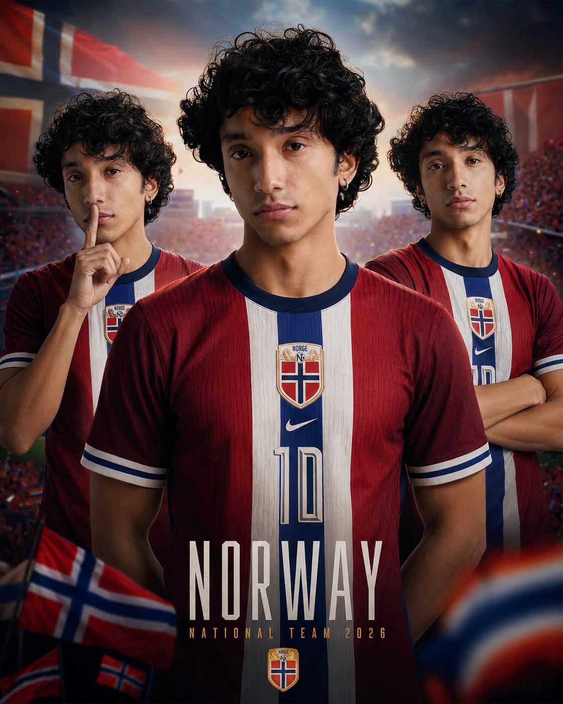 cinematic Football Poster - Norway