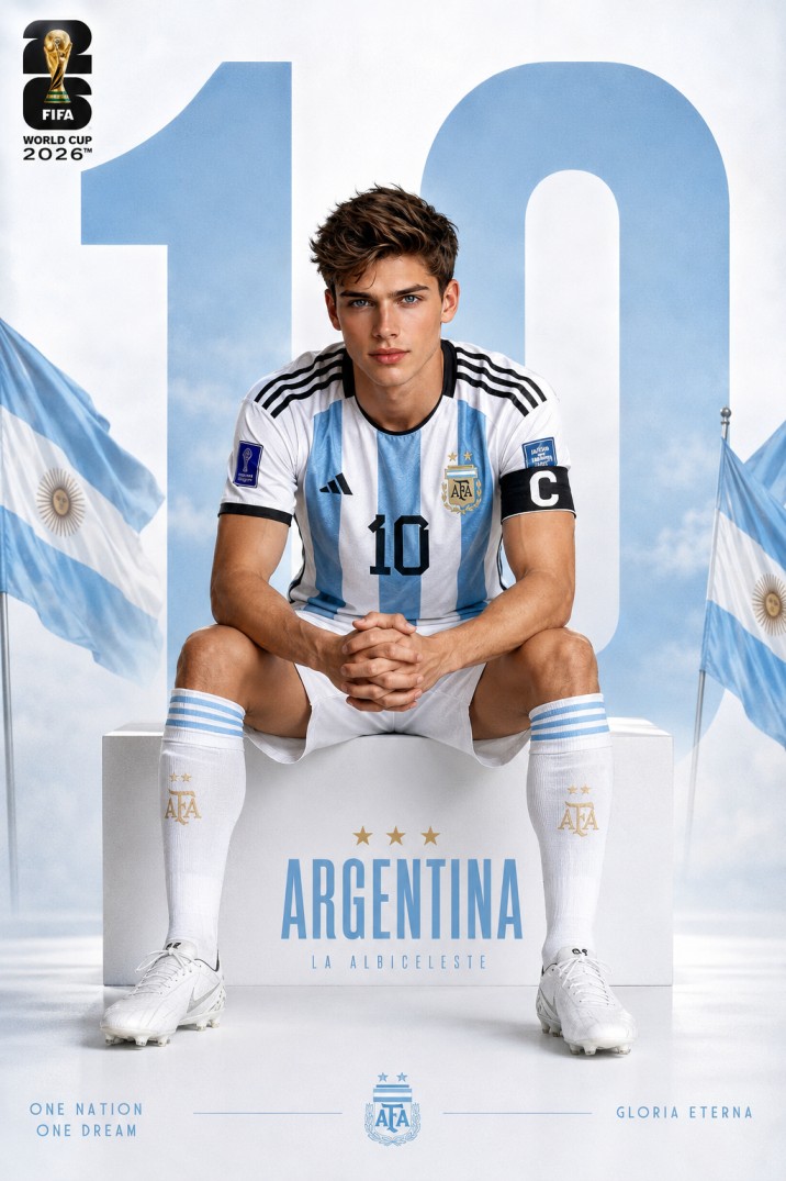 Argentina’s Number 10 World Cup Poster
