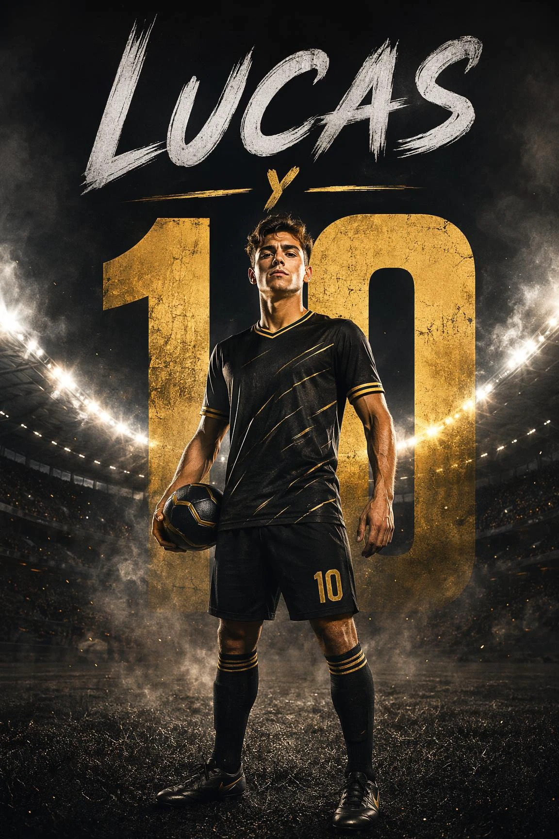 Custom Football Player Poster