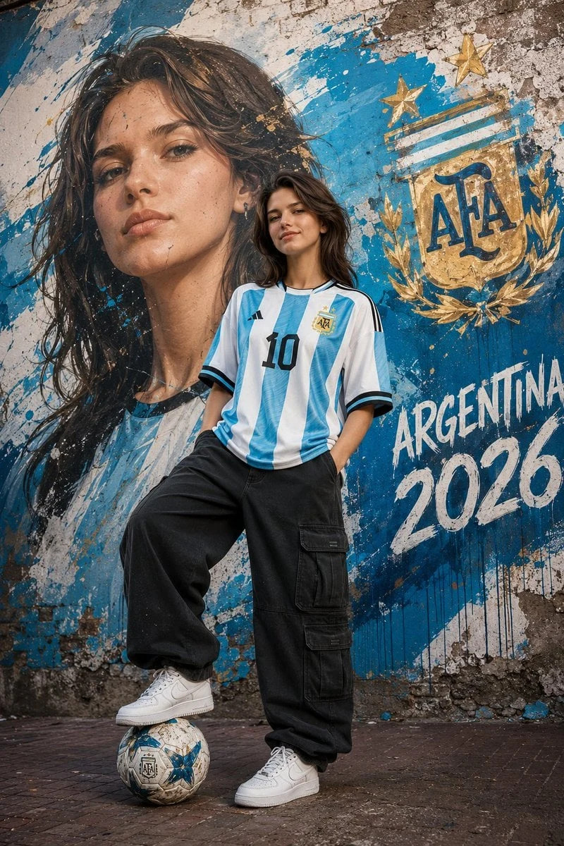 Argentina national football jersey with number 10