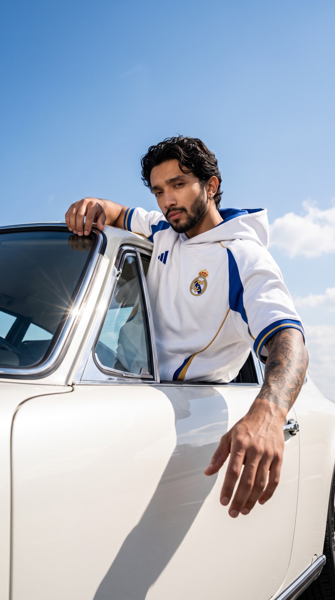 Real Madrid luxury fashion portrait