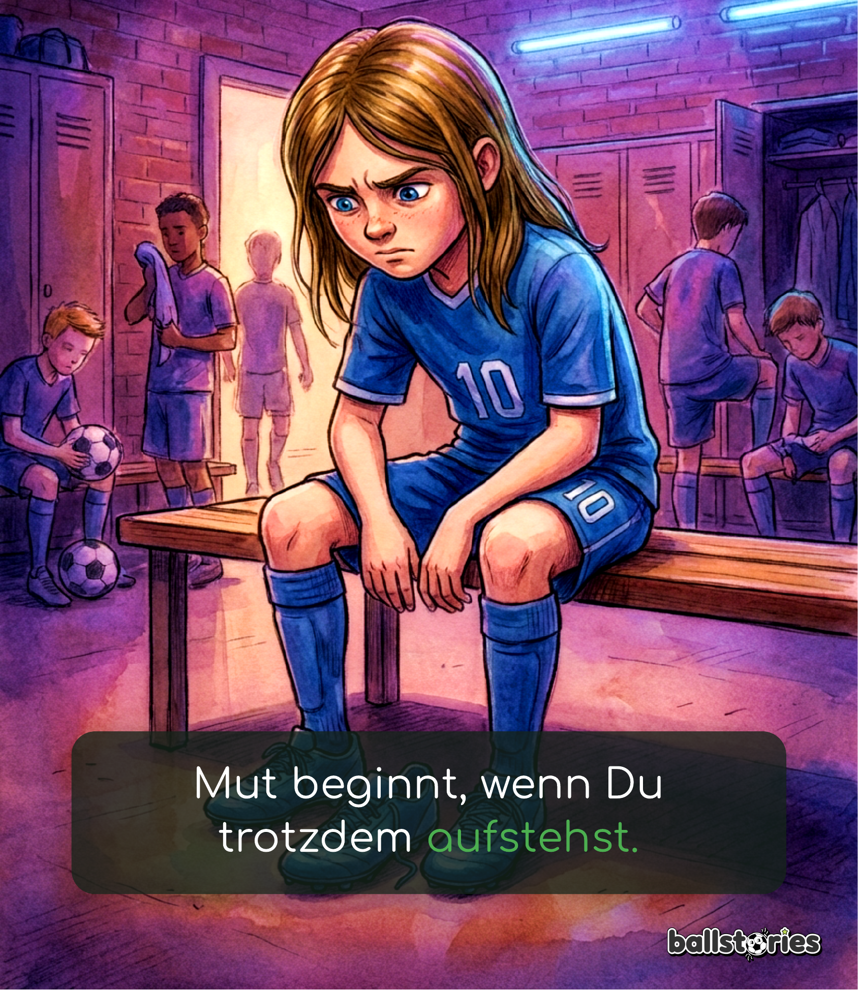 Mut beginnt wenn Du trotzdem aufstehst