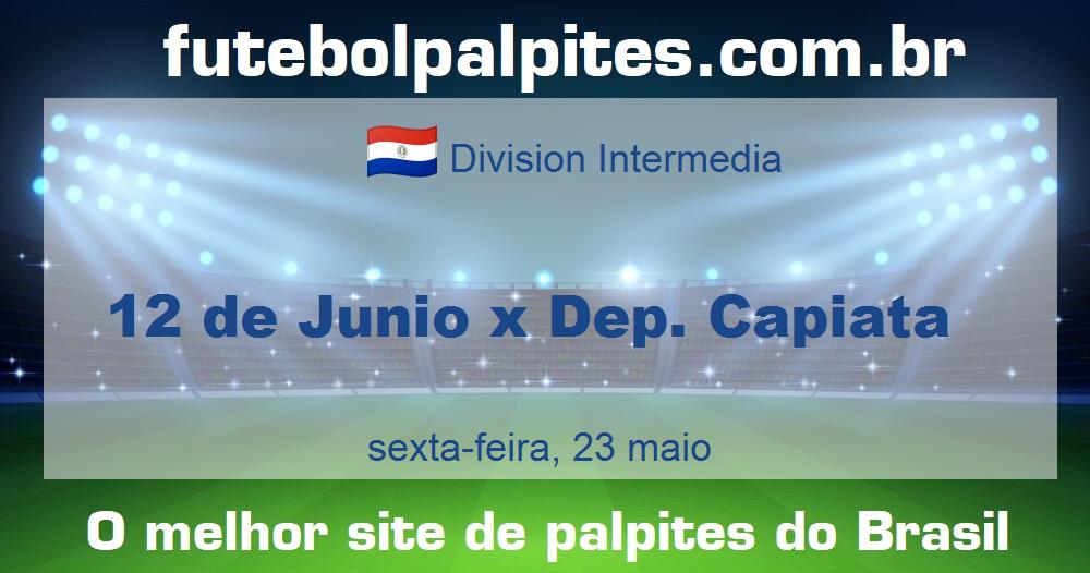 12 de Junio x Dep. Capiata 12 de Junio x Dep. Capiata