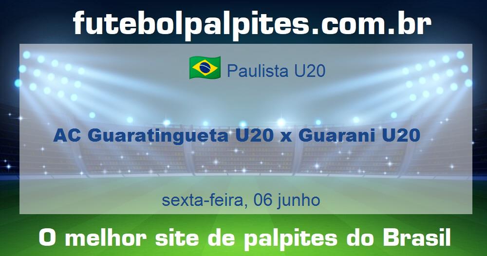 AC Guaratingueta U20 x Guarani U20