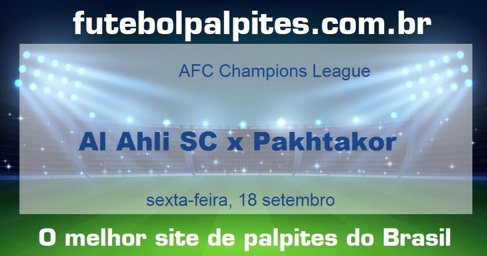 Al Ahli SC x Pakhtakor