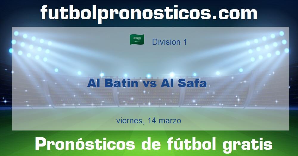 Al Batin vs Al Safa