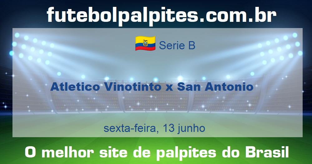 Atletico Vinotinto x San Antonio Atletico Vinotinto x San Antonio