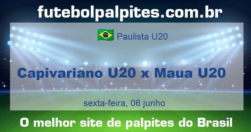 Capivariano U20 x Maua U20 Capivariano U20 x Maua U20