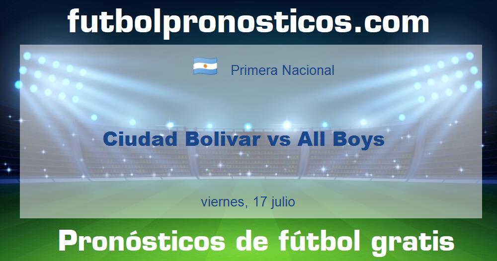 Ciudad Bolivar vs All Boys Ciudad Bolivar vs All Boys