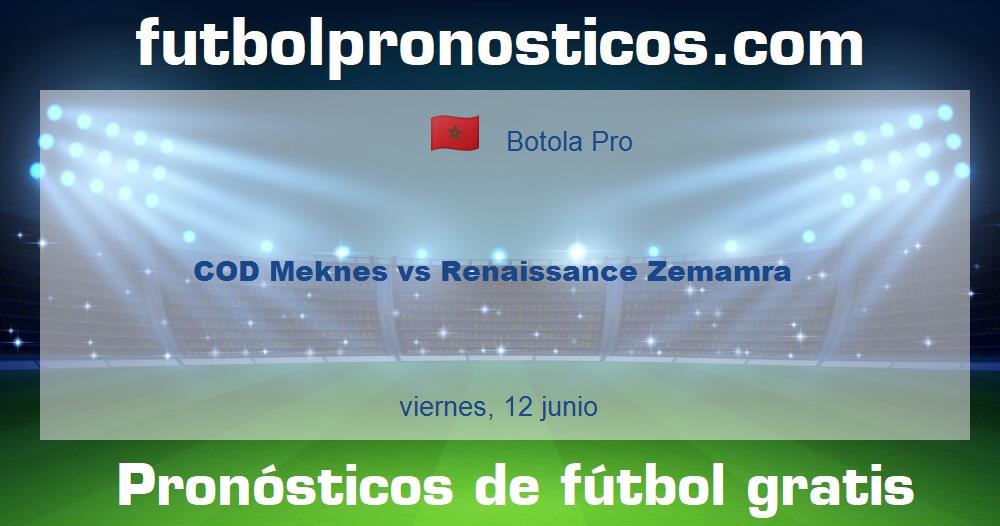 COD Meknes vs Renaissance Zemamra COD Meknes vs Renaissance Zemamra