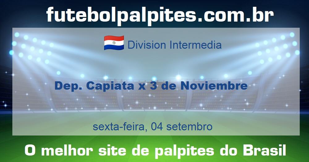 Dep. Capiata x 3 de Noviembre