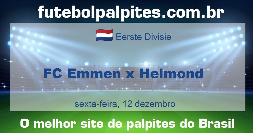 FC Emmen x Helmond FC Emmen x Helmond
