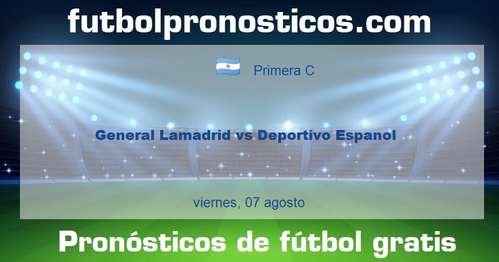 General Lamadrid vs Deportivo Espanol