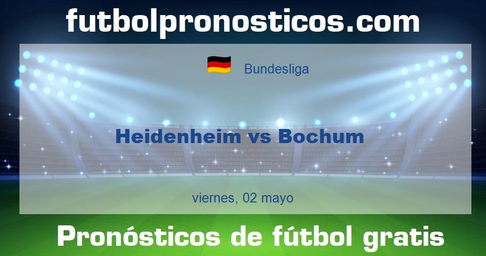 Heidenheim vs Bochum Heidenheim vs Bochum