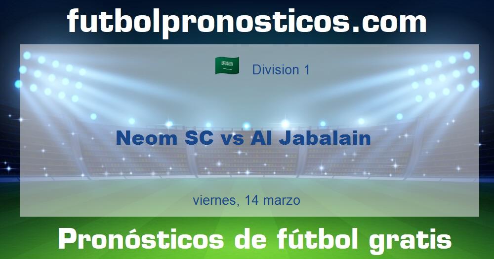 Neom SC vs Al Jabalain