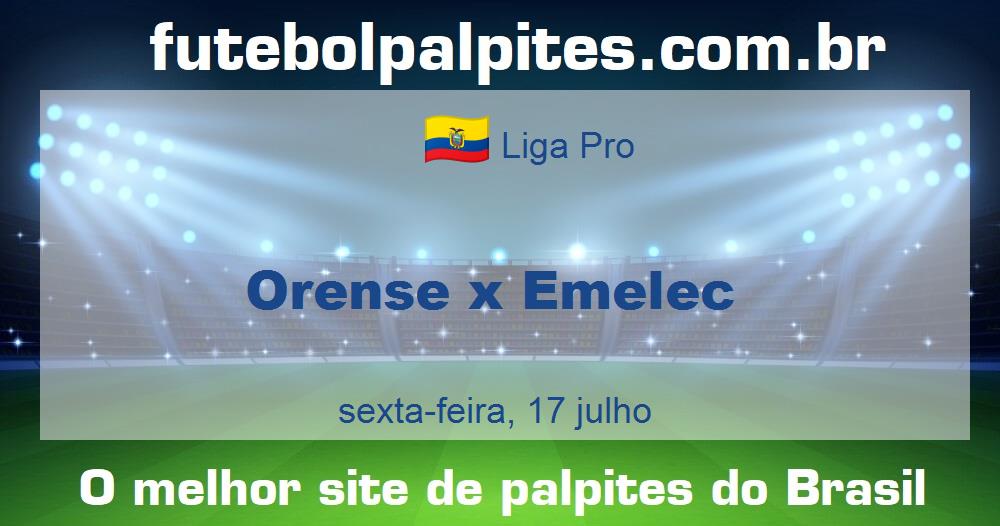 Orense x Emelec