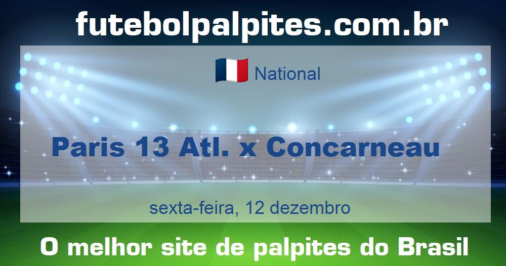 Paris 13 Atl. x Concarneau Paris 13 Atl. x Concarneau