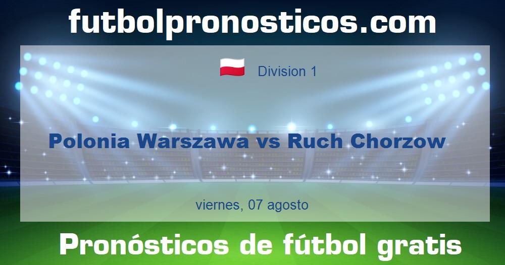 Polonia Warszawa vs Ruch Chorzow Polonia Warszawa vs Ruch Chorzow