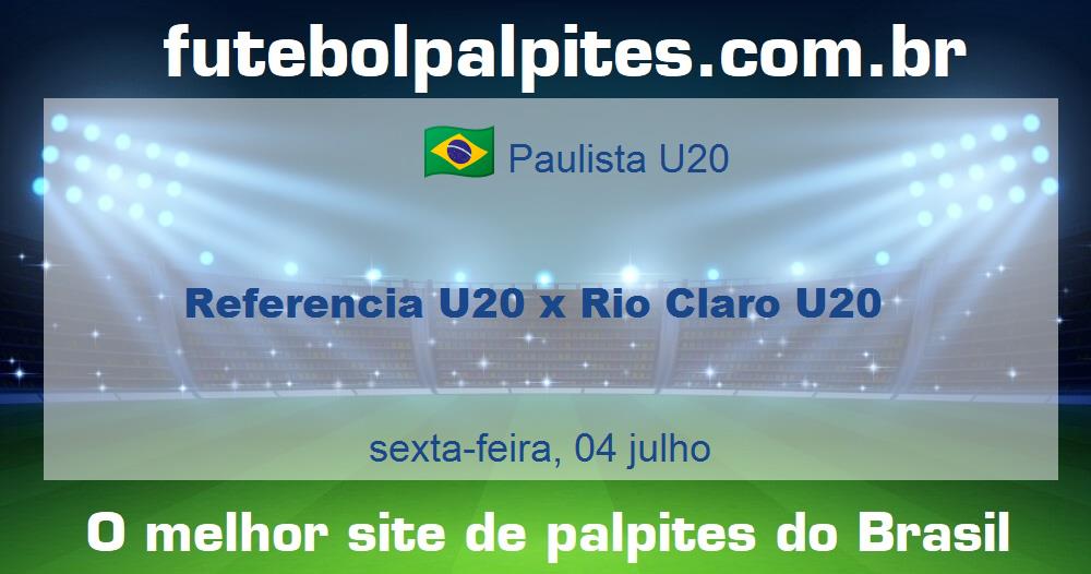 Referencia U20 x Rio Claro U20 Referencia U20 x Rio Claro U20
