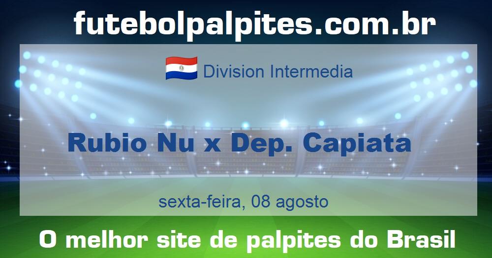 Rubio Nu x Dep. Capiata Rubio Nu x Dep. Capiata