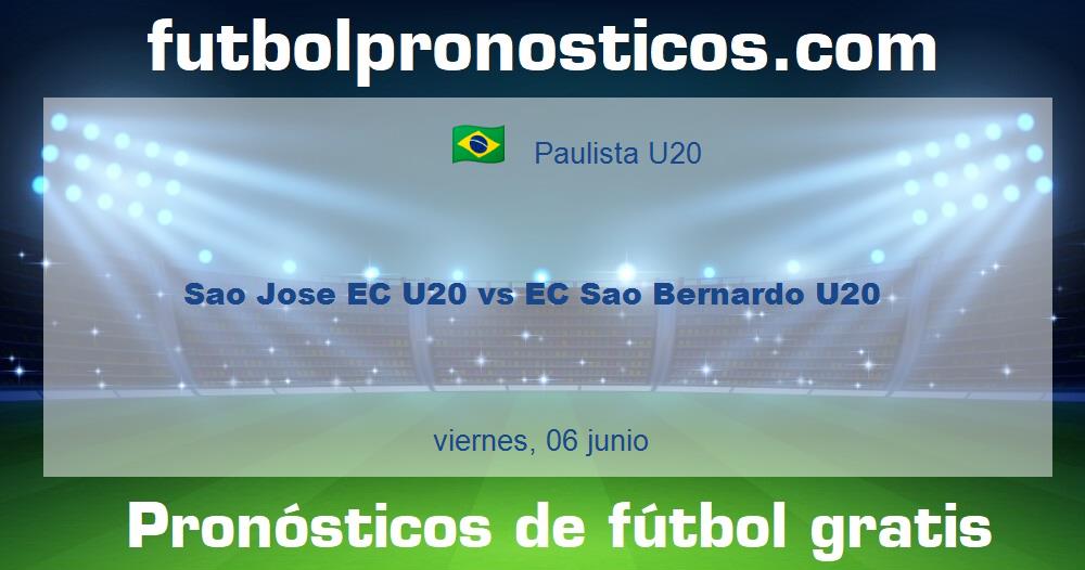 Sao Jose EC U20 vs EC Sao Bernardo U20