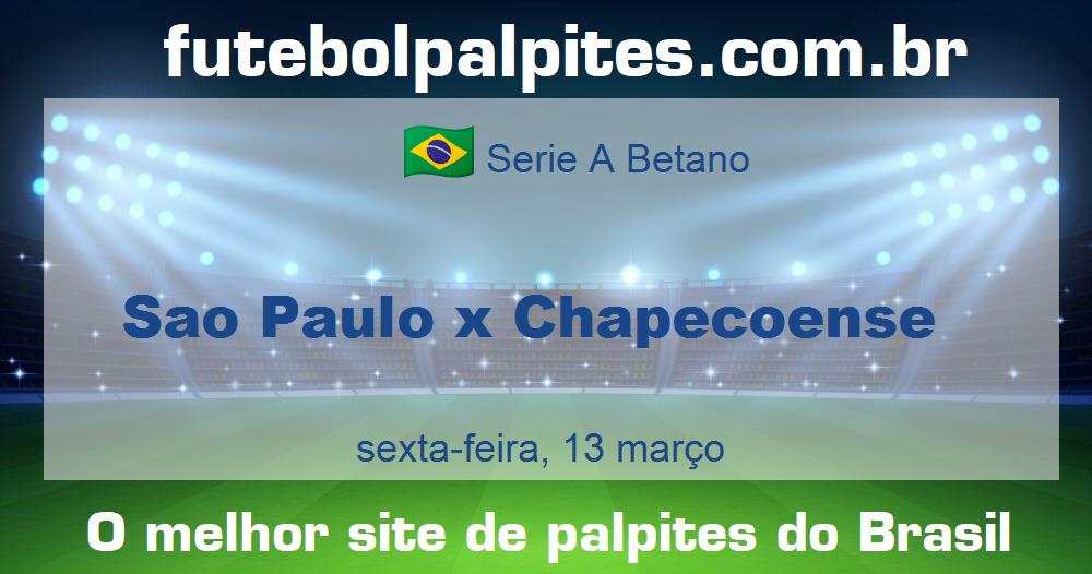 Sao Paulo x Chapecoense