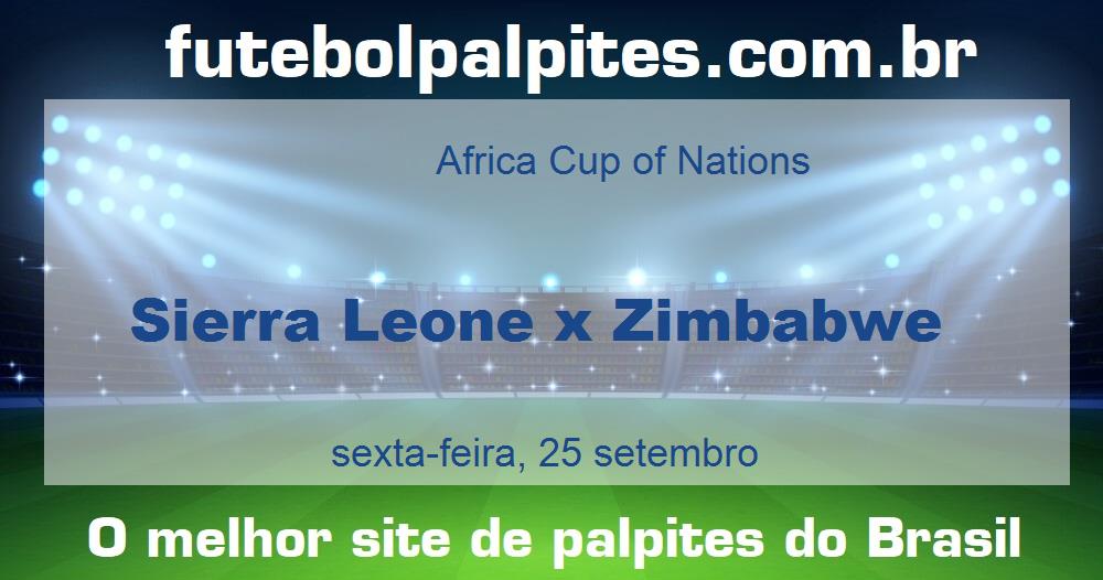 Sierra Leone x Zimbabwe Sierra Leone x Zimbabwe