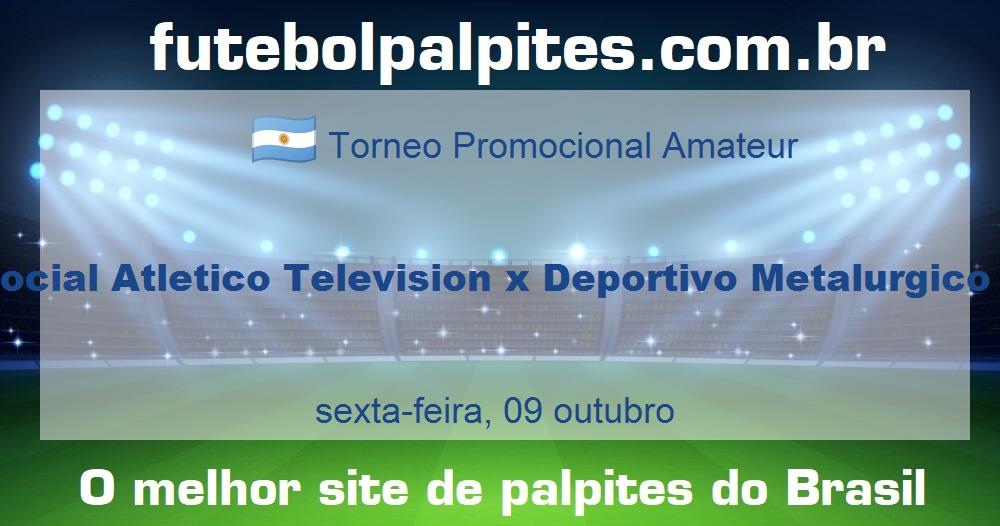 Social Atletico Television x Deportivo Metalurgico Social Atletico Television x Deportivo Metalurgico