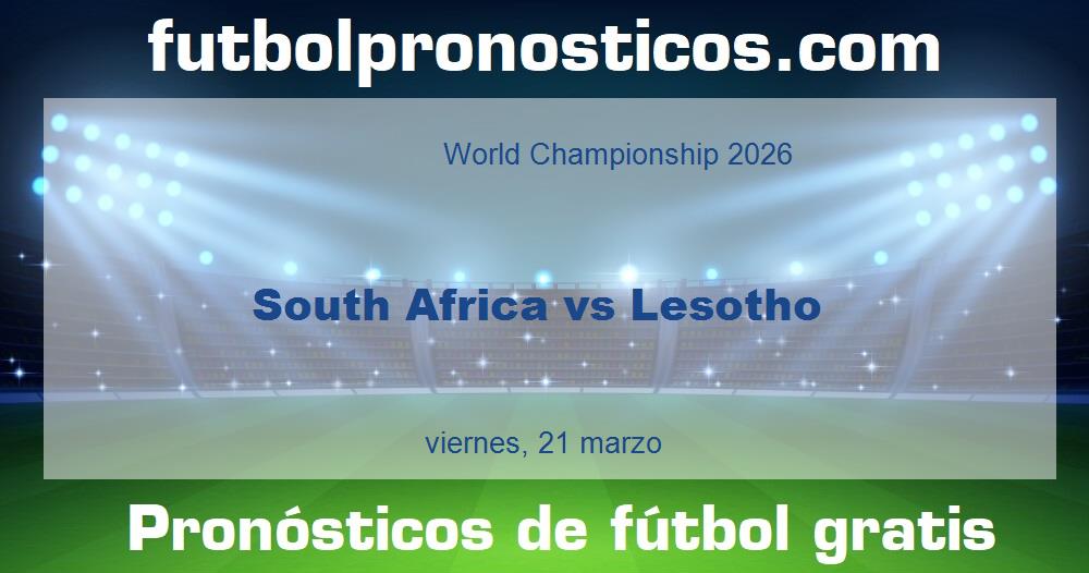 South Africa vs Lesotho