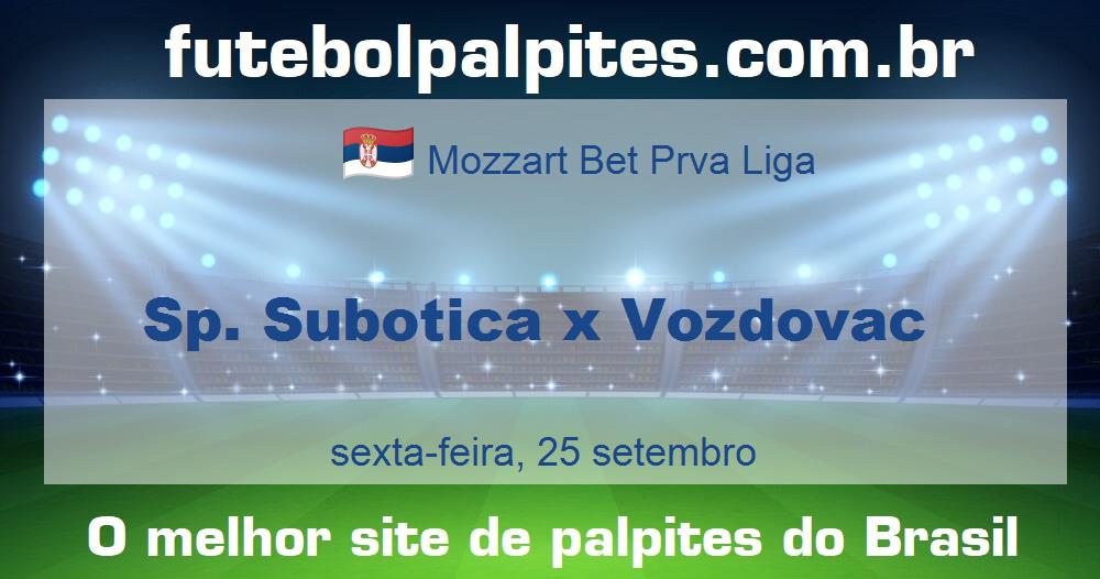 Sp. Subotica x Vozdovac Sp. Subotica x Vozdovac