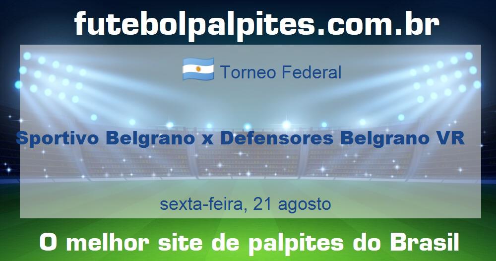 Sportivo Belgrano x Defensores Belgrano VR Sportivo Belgrano x Defensores Belgrano VR