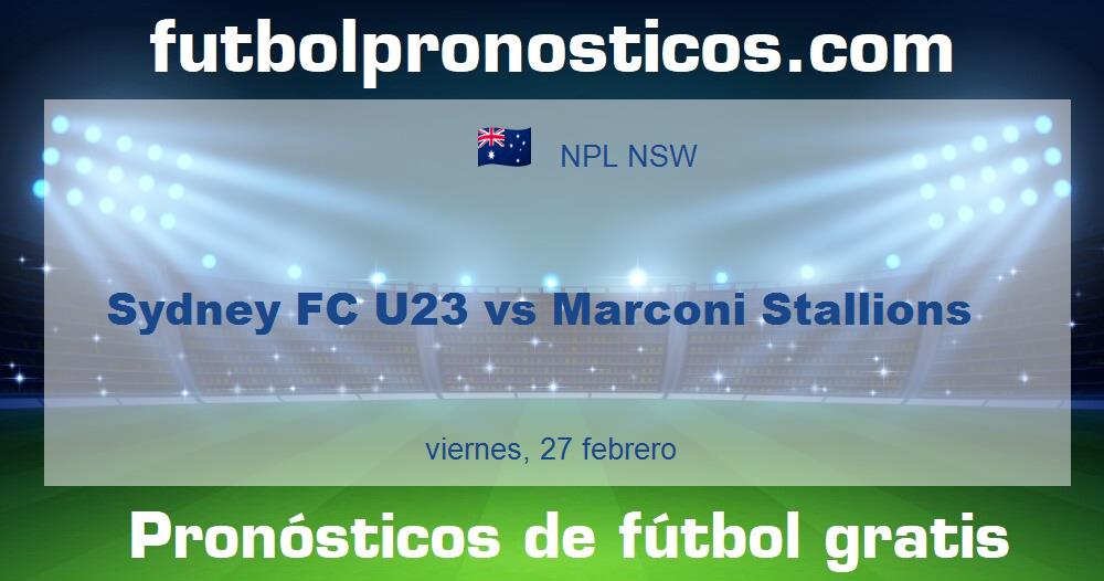 Sydney FC U23 vs Marconi Stallions