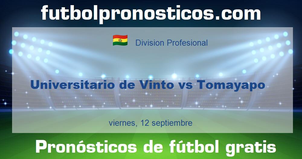 Universitario de Vinto vs Tomayapo Universitario de Vinto vs Tomayapo