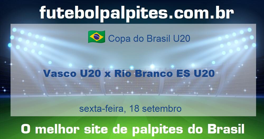 Vasco U20 x Rio Branco ES U20