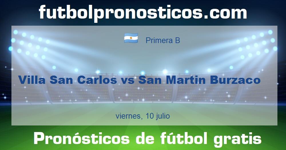 Villa San Carlos vs San Martin Burzaco Villa San Carlos vs San Martin Burzaco