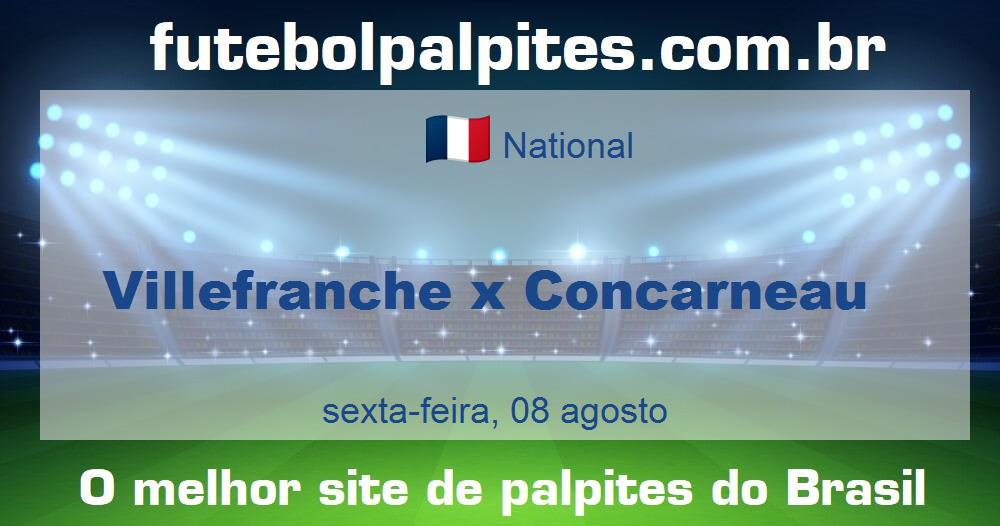 Villefranche x Concarneau Villefranche x Concarneau