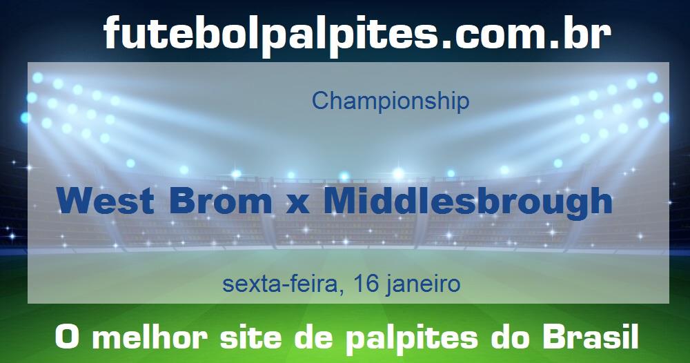 West Brom x Middlesbrough