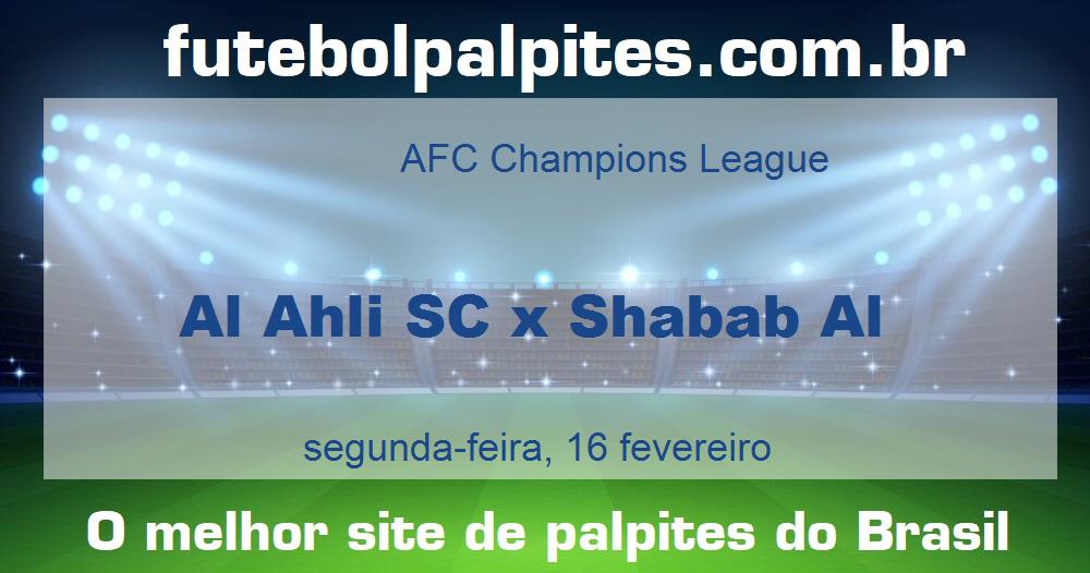 Al Ahli SC x Shabab Al