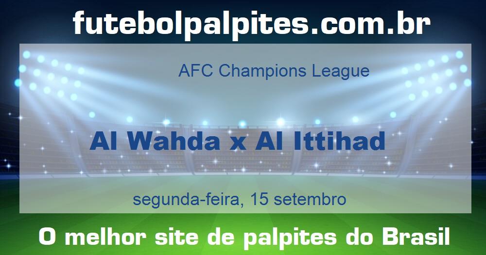 Al Wahda x Al Ittihad Al Wahda x Al Ittihad