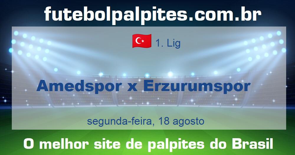 Amedspor x Erzurumspor