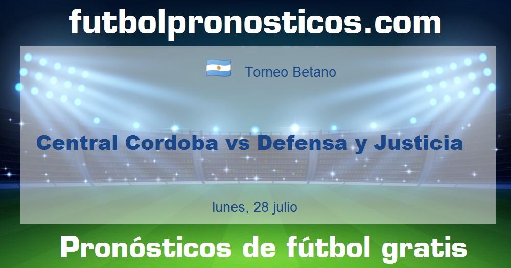 Central Cordoba vs Defensa y Justicia