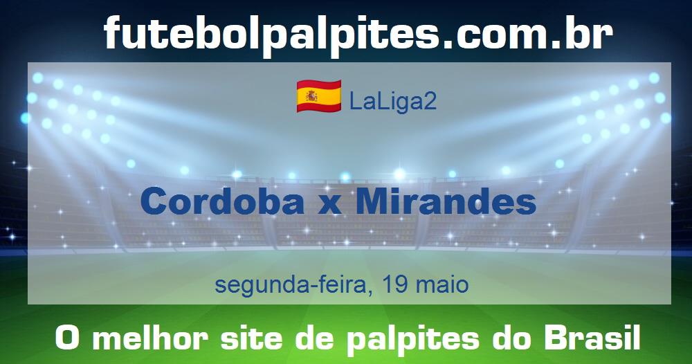 Cordoba x Mirandes Cordoba x Mirandes