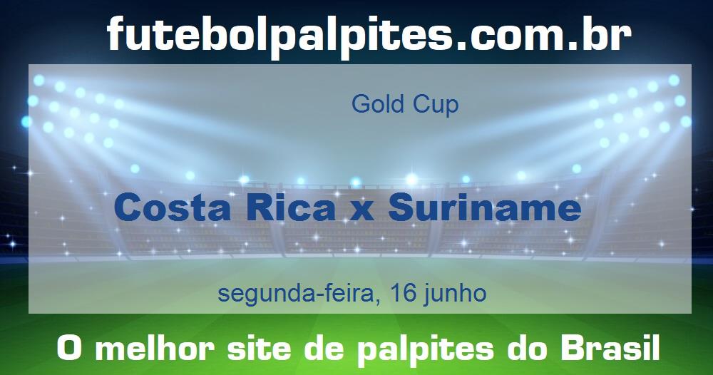 Costa Rica x Suriname Costa Rica x Suriname