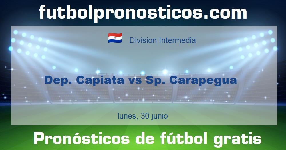 Dep. Capiata vs Sp. Carapegua Dep. Capiata vs Sp. Carapegua