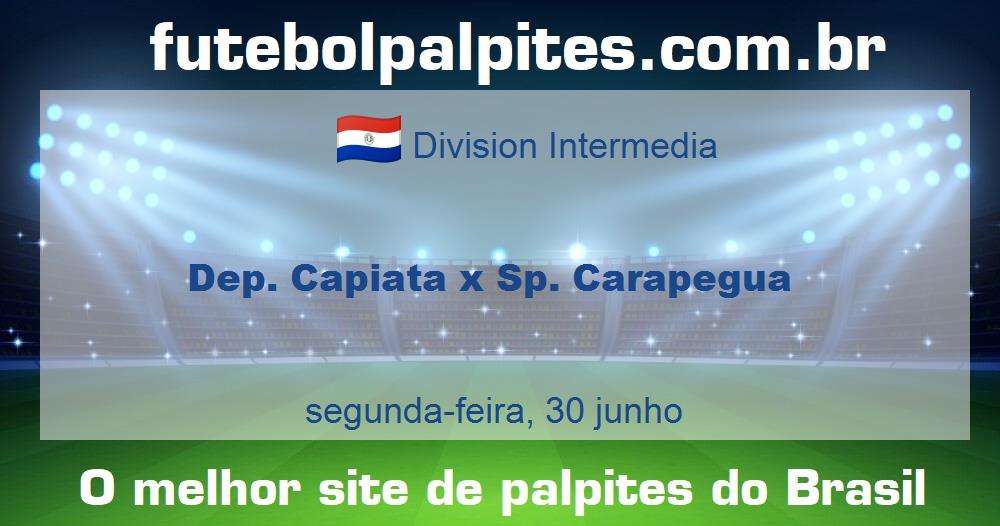 Dep. Capiata x Sp. Carapegua Dep. Capiata x Sp. Carapegua